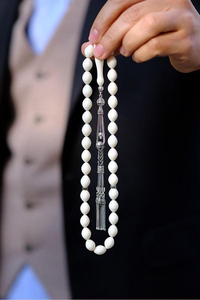 dergah tesbih De-Ve Ke-Miği Silver Design Rosary