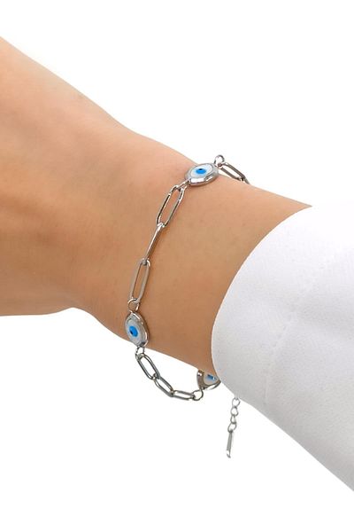 Çlk Accessories سوار العين بيرليسسينت الصلب