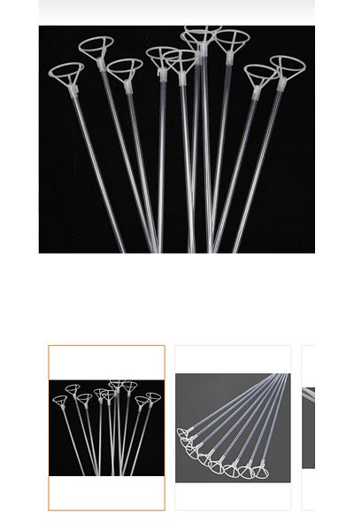 Zanzibar 50 cm 10 Pieces Balloon Stick and Head Set