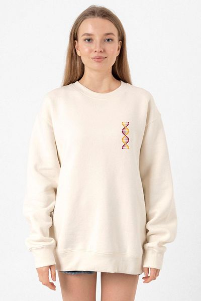 Tshirthane Yellow Red Dna Ecru Women's 2Ip Sweatshirt