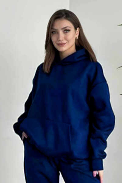 CMZ COLLECTİON Жіночий сезонний худі з широким кроєм Basic Hoodie Sweatshirt