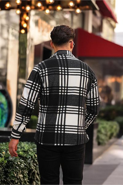 Stilkombin Small Checkered Fleece Winter Shirt XC U16707B