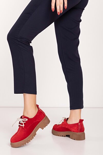 Gondol Hakiki Deri Günlük Kalın Taban Ayakkabı Bel.455