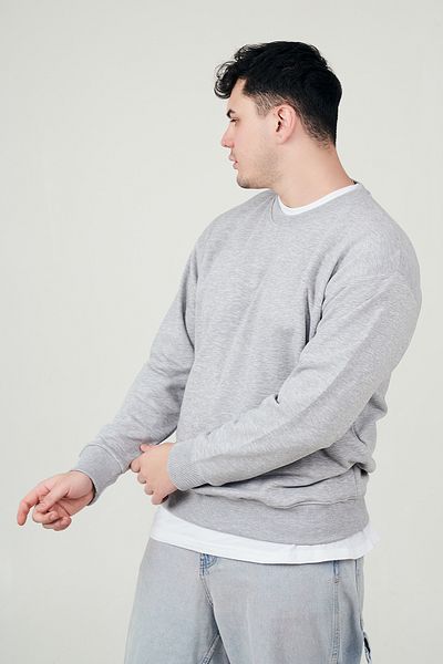 MBEY1989 Mbey Casual Crew Neck 3 Thread Slim Sweatshirt