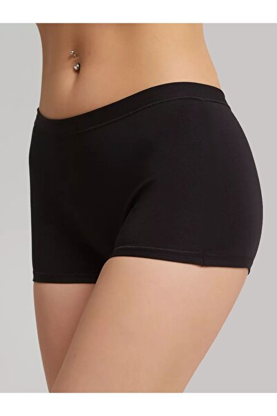 MİSTİRİK Moncorno Model Cool & Comfort Toparlayıcı İz Yapmayan Seamless Örme Boxer Siyah Renk