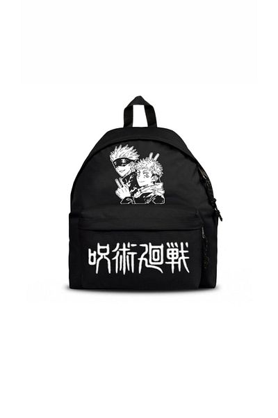 Denik Jujitsu Kaisen Printed Black Laptop School Course Camping Travel Outing Daily Use Backpack