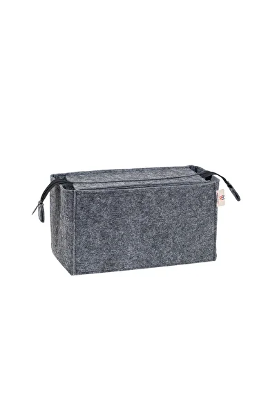 MARJİNAL W CLUB Gray Color Fixed Zippered Interior Organizer Bag
