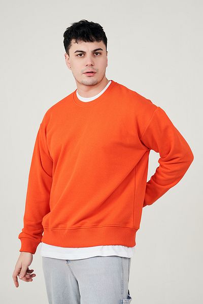 MBEY1989 Mbey Casual Crew Neck 3 Thread Slim Sweatshirt