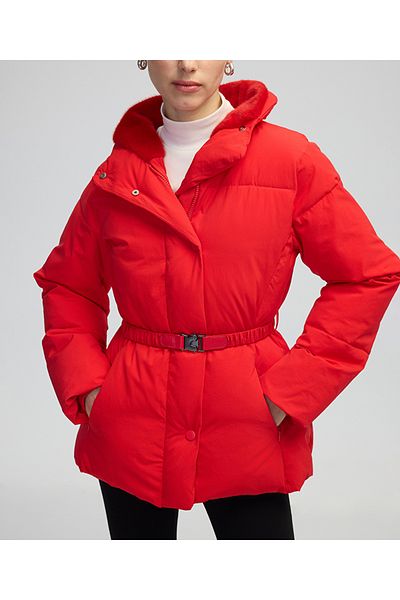 İpekyol Inflatable coat with artificial fur