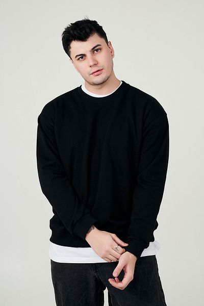 MBEY1989 Mbey Casual Crew Neck 3 Thread Slim Sweatshirt