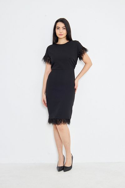 Swan Woman Rochie de seara cu ciucuri