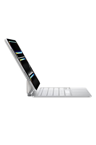 Apple لوحة مفاتيح سحرية لجهاز iPad Pro مقاس 11 بوصة (M4) - عربية - بيضاء