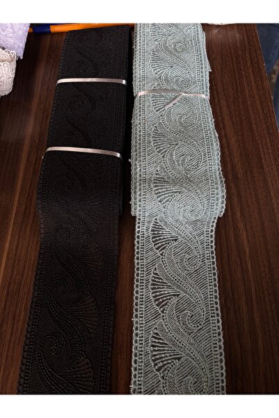 Butik Ara Güpür S desen piyasa model en 9 cm boy 9 metre imza tekstil masa ör...