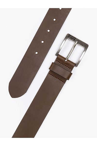 Levi's Ανδρική δερμάτινη ζώνη Cloverdale καφέ 38016-0300
