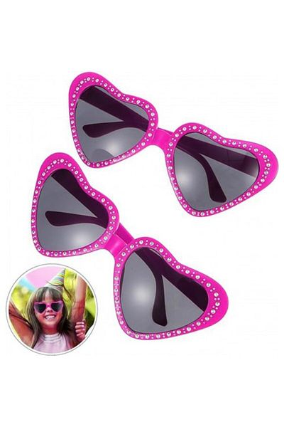 Store Pink Heart Stone Party Glasses