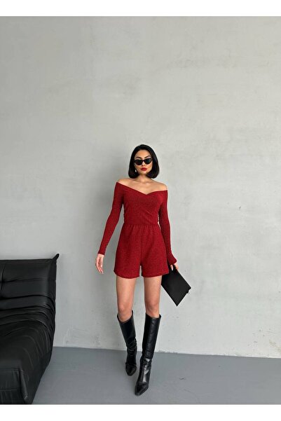 ALMES BOUTİQUE Novel Simli Tulum