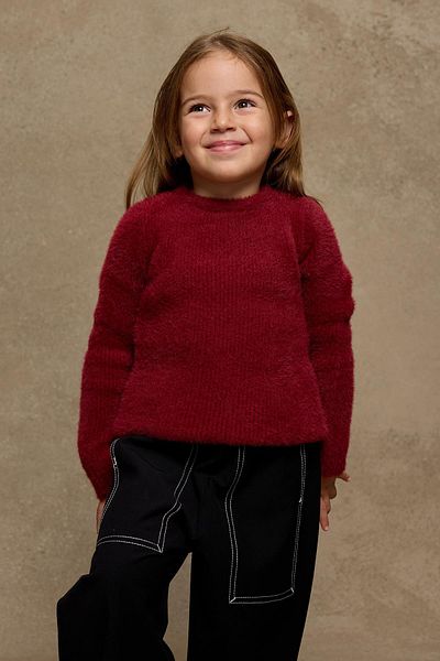 Fahhar Kids Pulover moale Yumoş - roșu
