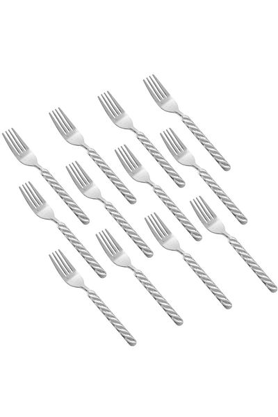 Dania A Dozen Braided Metal Eating Forks