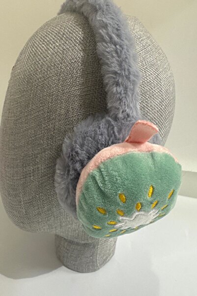 KARAASLAN Soğuktan Koruyucu Desenli Peluş Kışlık Katlanabilir Kulaklık Kulak Koruyucu