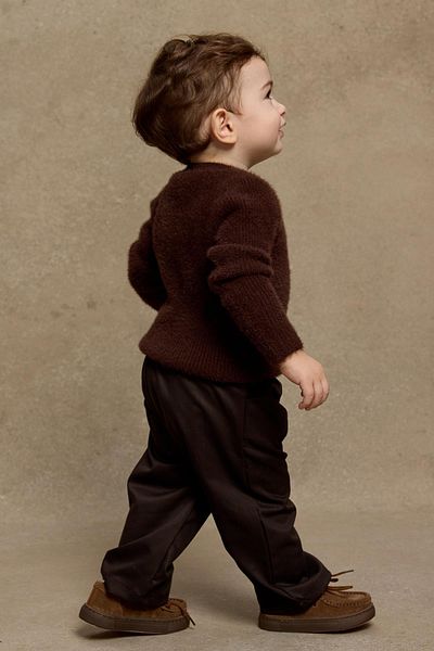 Fahhar Kids Мек пуловер - кафяв