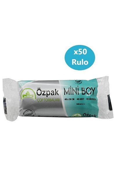 Özpak 50 Mini Black Trash Bags - A001