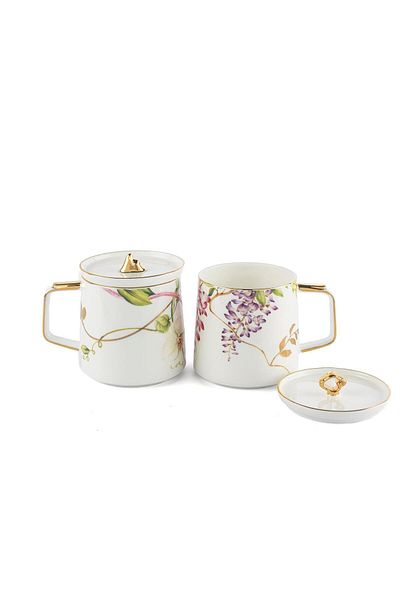 Mikasa Moor Micasa Moor P367. 815761   - Happy 2 Piece Mug Set with 420Cc Capacity