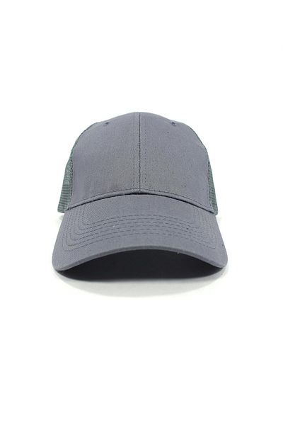 Tshirthane Απλό γκρι διχτυωτό καπέλο πλάτης