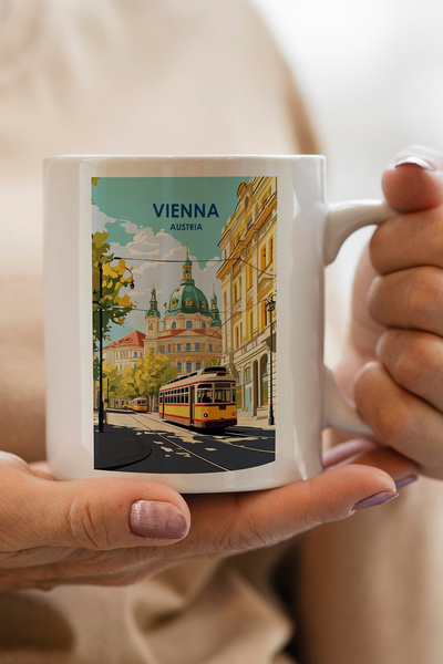 South Steel كوب ممتاز مطبوع عليه أستراليا - فيينا - فيينا