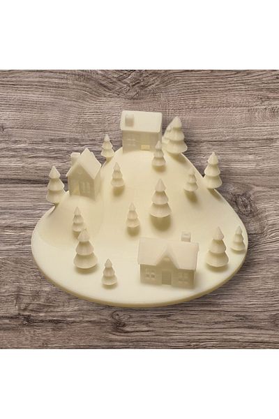 merni 2 Pieces Flickering Lighted Mountain Shaped Table Decoration 10cm X 5.5 cm