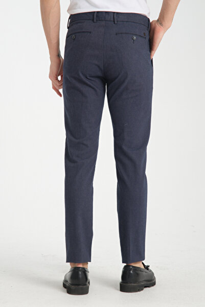 Frappoli Kalın Düz Erkek Yandan Cepli Klasik Bel Slim Fit Chino Pantolon