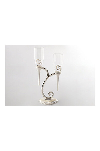 Dania كوب عصير مكون من 3 قطع مع حامل فضي/شفاف