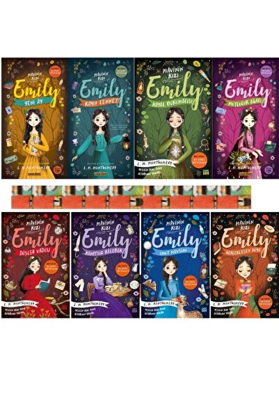 Carpe Diem Kitapları Mavinin Kızı Emily serisi (8 kitap set) Lucy Maud Montgo...
