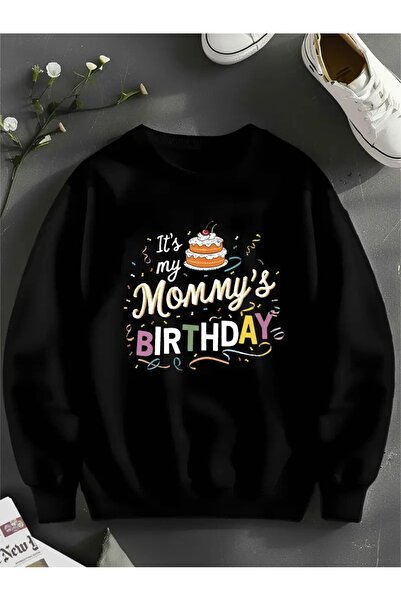 WOODROFFE سويت شيرت نسائي أسود كبير الحجم لعيد الميلاد السعيد - رقبة دائرية، ...