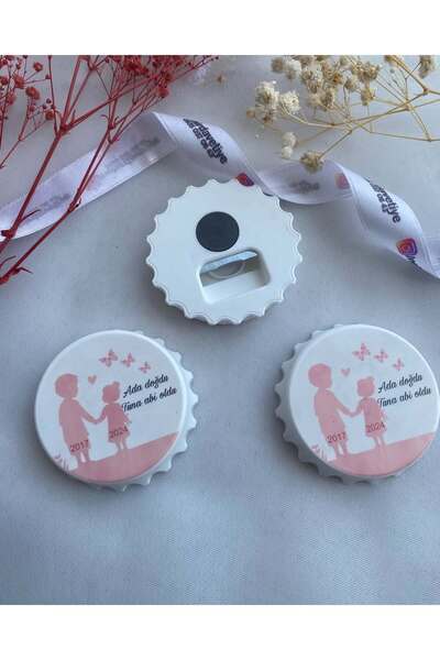 Nehir (10 ADET) Kapak Açacak Magnet-yeni Doğan,6ay Kınası, Nişan,nikah,söz,kı...