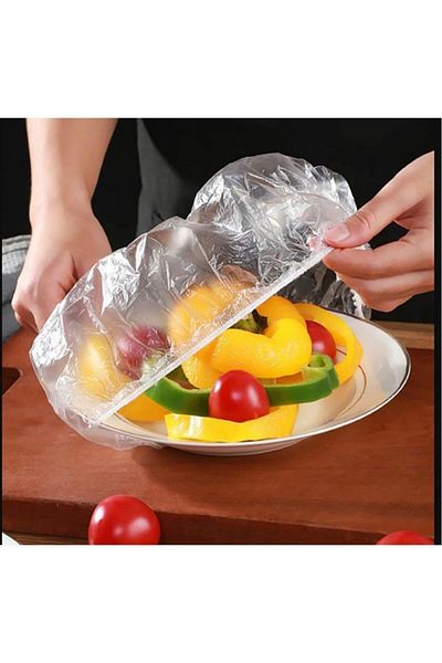Tiesa Home 100Pcs Nylon Freshness Preserving Plate Cookware Food Cap
