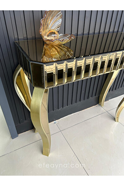 Efe Ayna SİNDİRELLA-GOLD DRESUAR & PİYANO AYNA TAKIMI (*4 AYAKLI*)