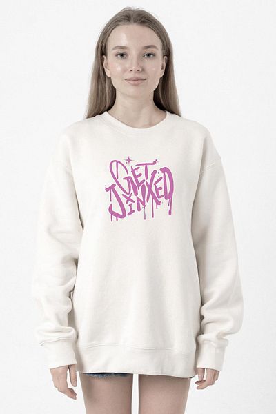 Tshirthane Arcane Get Jinxed White Women's 2Ip Sweatshirt