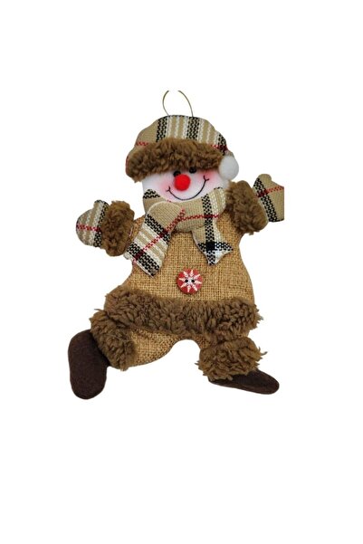 parti sürprizi Ornament decorativ pentru pom de pin cu om de zăpadă cu nastur...