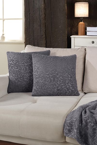 BİRHOME غطاء وسادة مزخرف بتصميم خاص من لوسي جاكار مقاس 43 × 43 سم