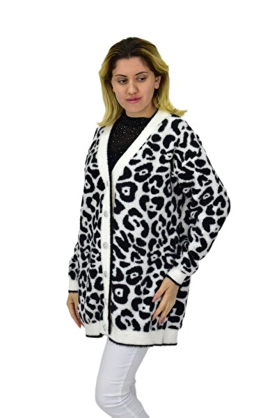 Nefise Жіночий кардиган з леопардовим принтом 101002 BGL-ST04079