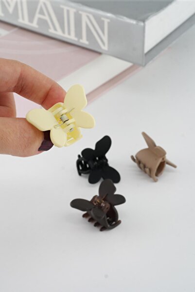 By Zeyna Aksesuar Set de 4 catarame din plastic pentru femei