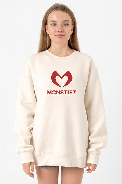Tshirthane Babymonster Monstiez Ecru Women's 2Ip Sweatshirt