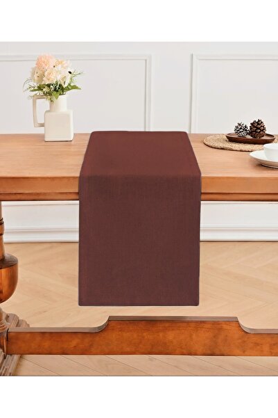 Belomia Home Collection 40 x 140 Düz Kadife Dokulu Runner, Sade Runner