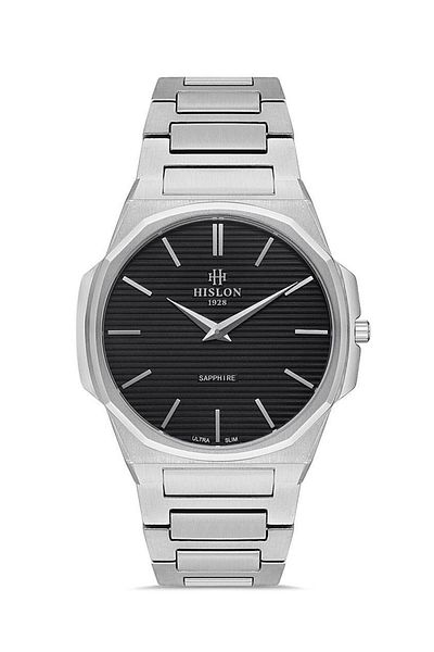 Hislon Men's Wrist Watch - 40.5mm Case Diameter, 316L Stainless Steel, Sapphire Glass, 3 Atm Waterproof