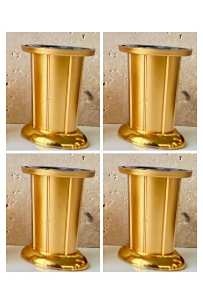 ARON (4 ADET) ARTEMİS AYAK ALTIN (6CM) KOMİDİN ŞİFONYER KONSOL DOLAP MOBİLYA AYAĞI