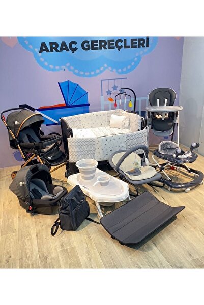 TURHAN BEBE Yeni Doğan Flex Bebek Çeyiz Seti 16 PARÇA PARK BEŞİK BEBEK ARABSI...