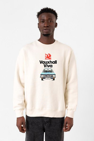 Tshirthane Мъжки суитшърт Vauxhall Viva Gran Turismo 2ip в цвят екрю
