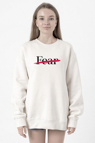 Tshirthane Rolling Quartz Fearless White Women's 2Ip Sweatshirt