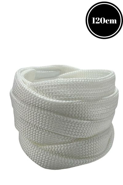Mag Shoes Care White Ironed Sports Shoelaces. 120cm. 1 Pair. 2 Pieces.