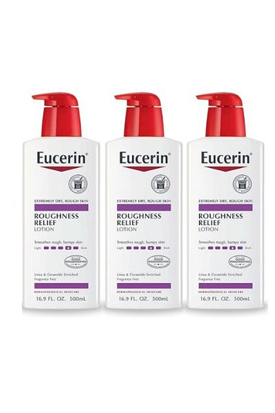 Eucerin Lotion Roughness Relief 16.9 Ounce (500ml) (3 Pack)